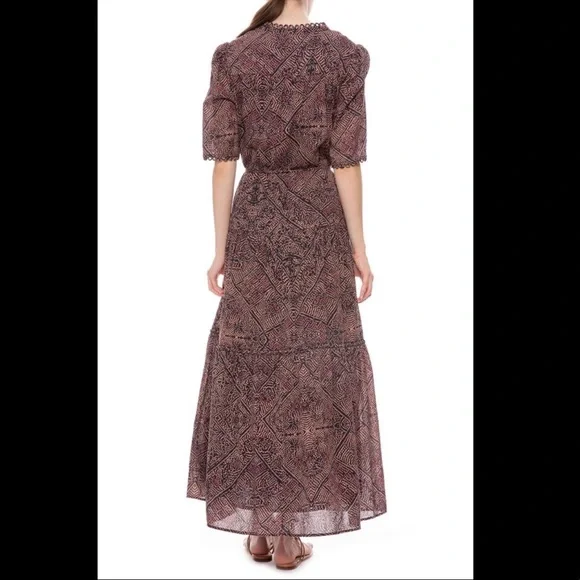 APIECE APART Alta Maxi Dress in Multi Bandhani Dot - Picture 5 of 7